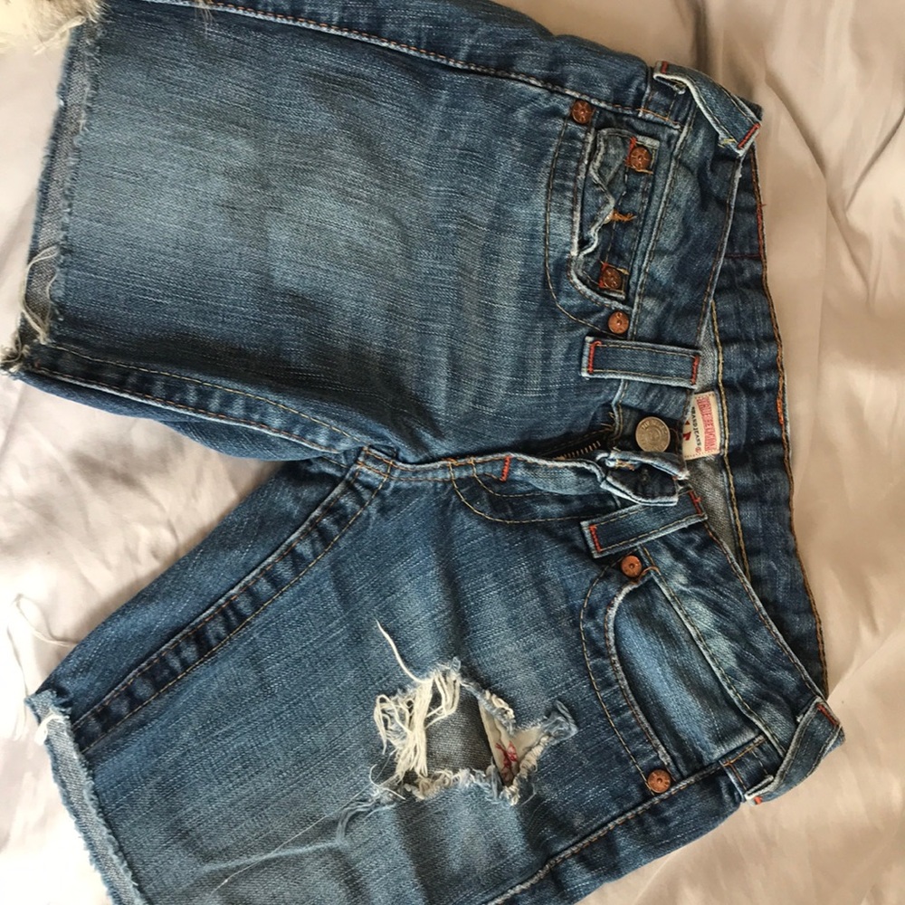 True Religion jean shorts